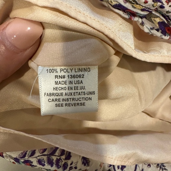 Lavender Brown Floral Patterned Sleeveless Romper Size medium - Picture 4 of 6